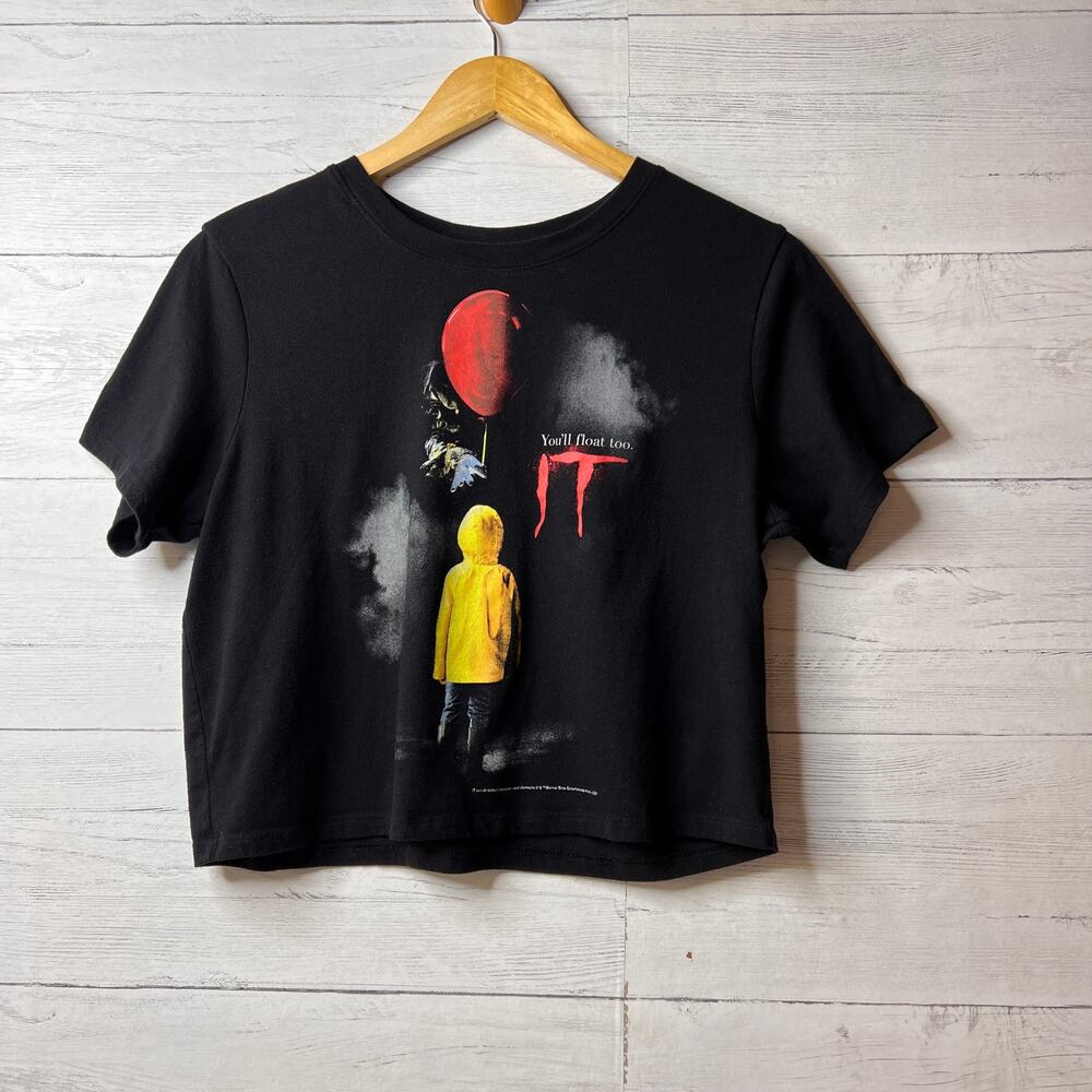 IT T-Shirt Womens SZ Large 'You'll Float Too' Stephen King Cotton Blend Novelty